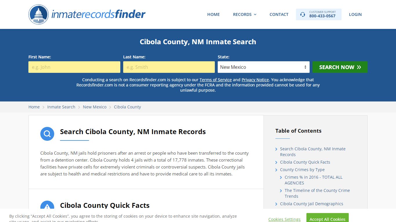 Cibola County, NM Inmate Lookup & Jail Records Online